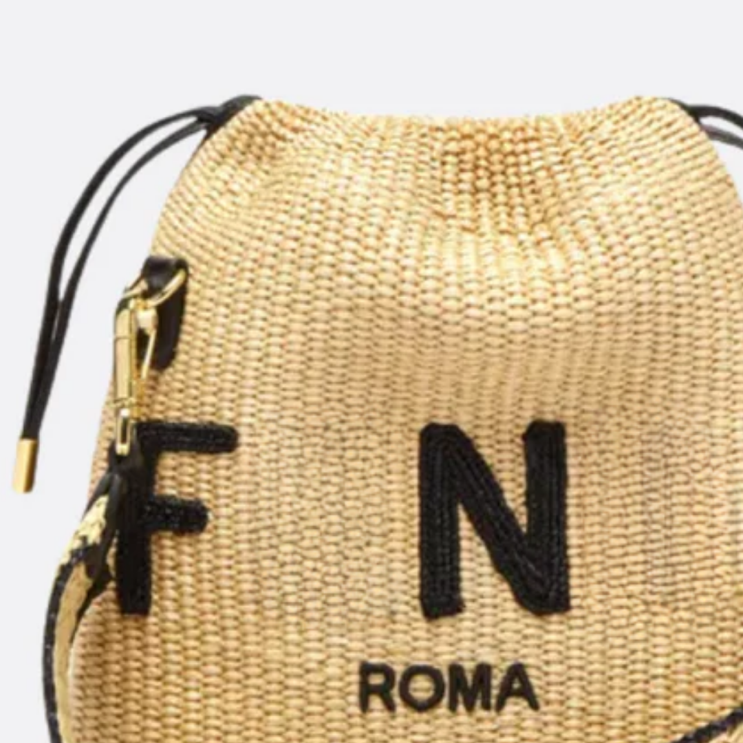 Tasche Kleines Geflochtenes Stroh – Fnd Sck Beige