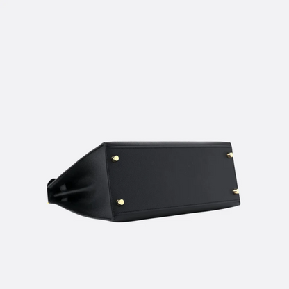 Tasche 28 Kly mit Goldbeschlägen in Schwarz