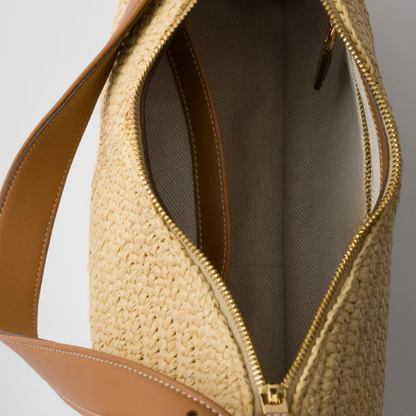 Tasche Prd Amé aus Häkelarbeit & Leder – Groß