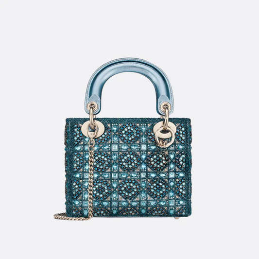 Mini Lady Tasche mit Perlen