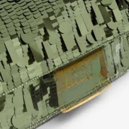Tasche Grün Pailletten & Leder – Fnd Bgtt