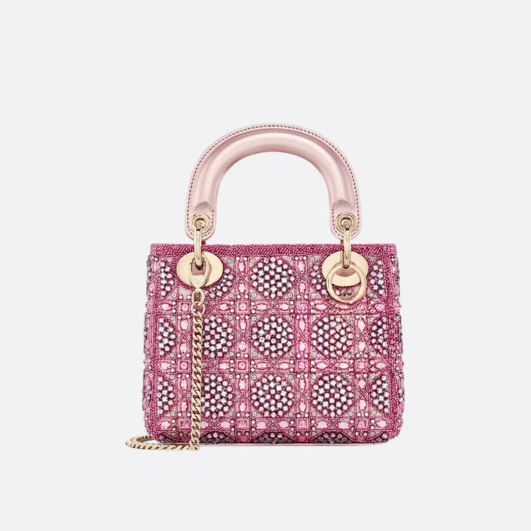 Mini Lady Tasche mit Perlen