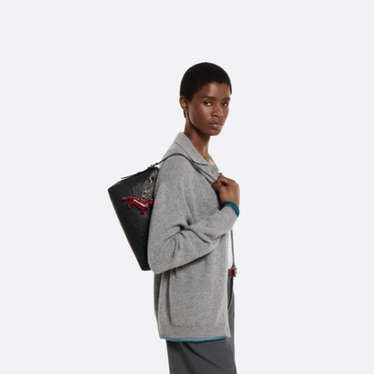 Tasche Mittelgroße Emblem-Schultertasche