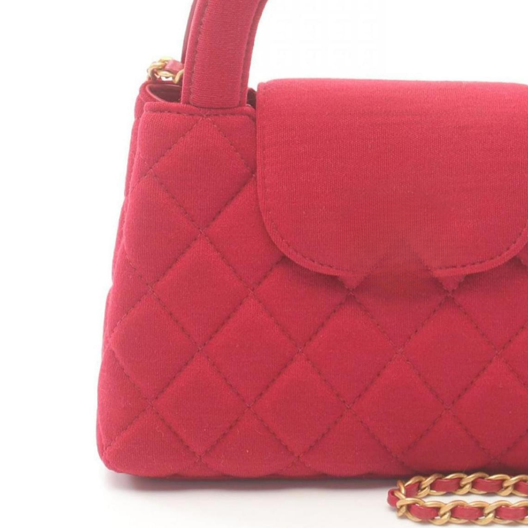 Tasche Rotes Canvas Matelassé – Cnl Edition