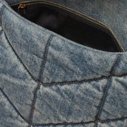 Tasche Puffer aus Gestepptem Vintage-Denim