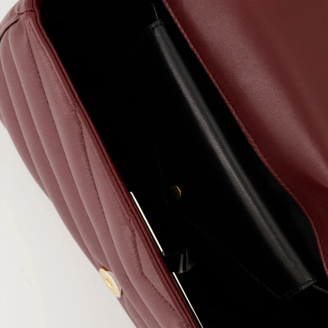Tasche Small Matelassé Lammleder Bordeaux – SL