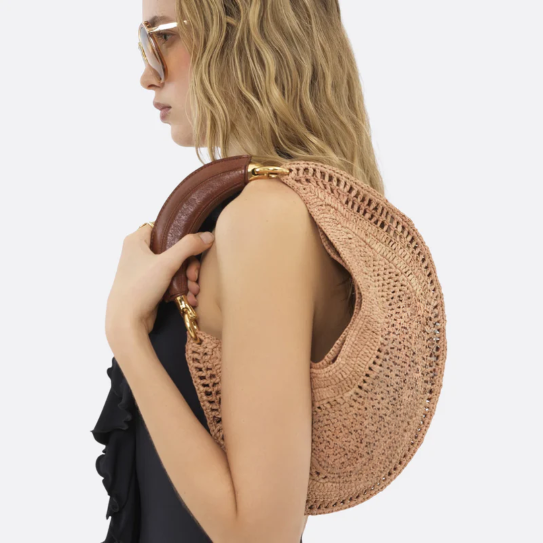 Tasche CH. Hot Summer Banana aus Raffia