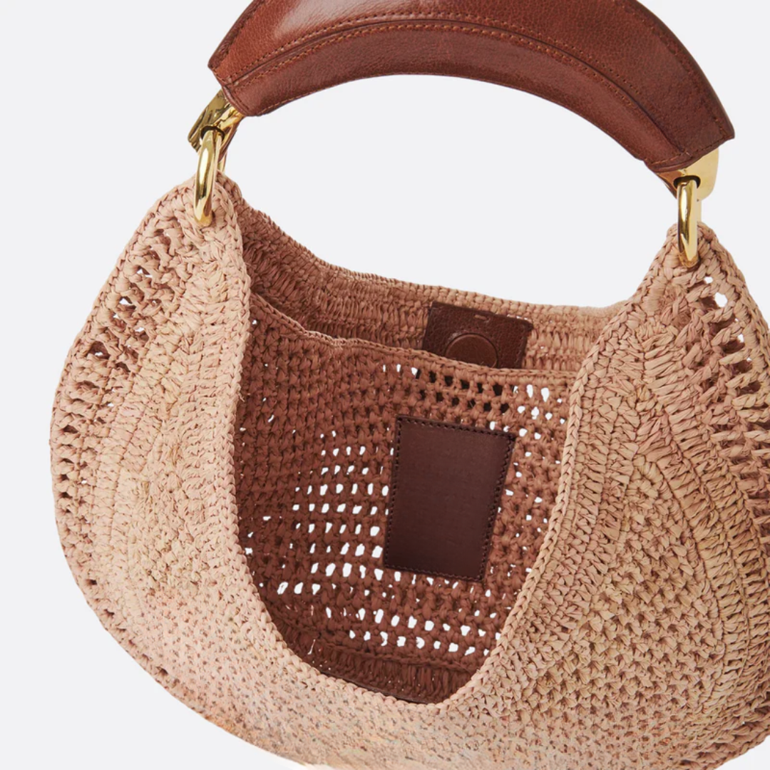 Tasche CH. Hot Summer Banana aus Raffia
