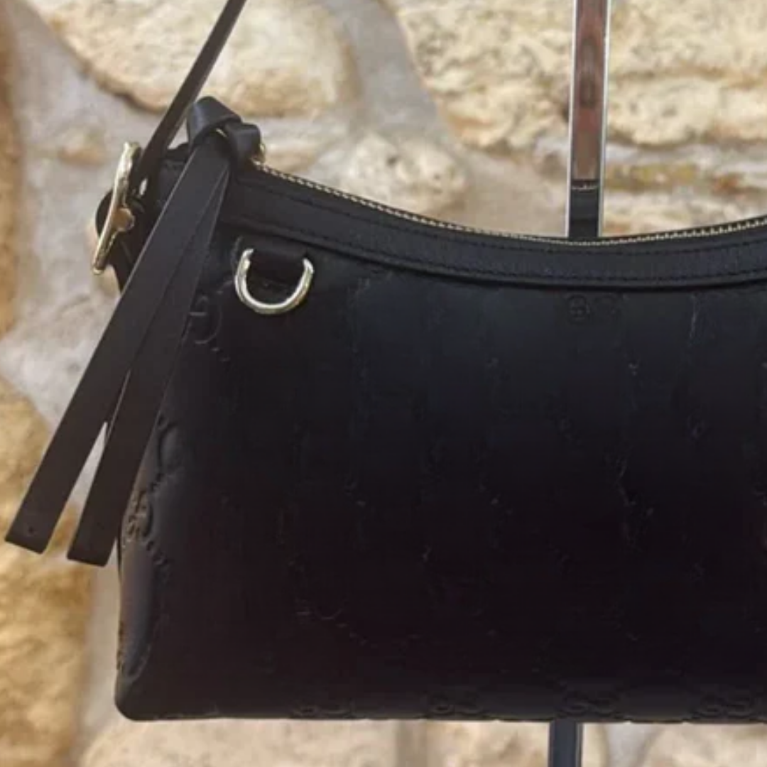 Tasche Mittelgroße Emblem-Schultertasche