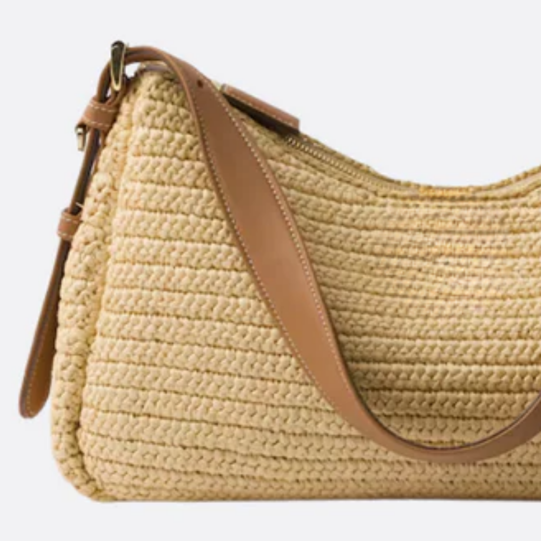 Tasche Prd Amé aus Häkelarbeit & Leder – Groß